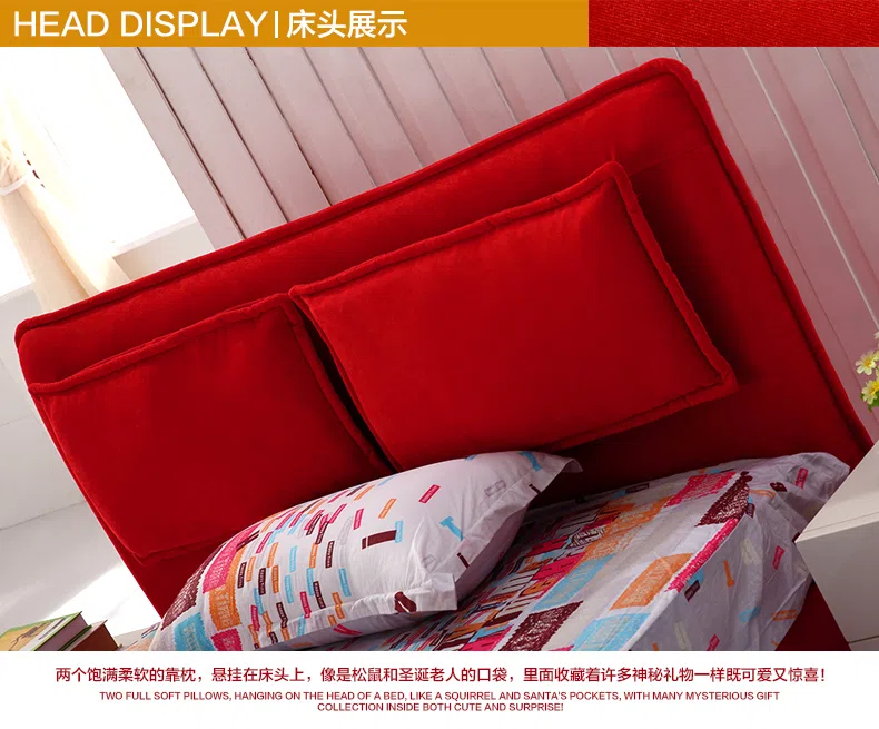 Mixed catalogues and selections F184 red headboard