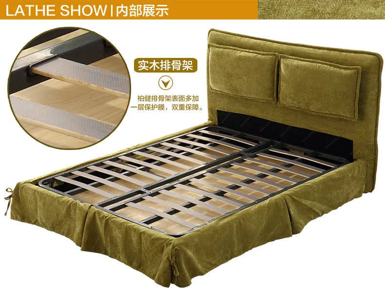 Furniture sets and selections F184 green slat2