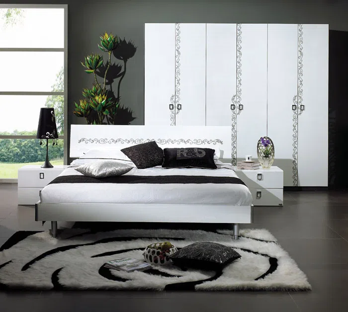 Beds and bedrooms R3-BP0100+N01020+WM103B