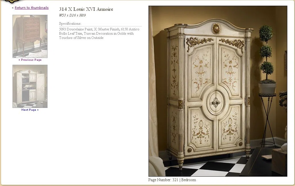 Cabinets, dressers and shelves 321-1