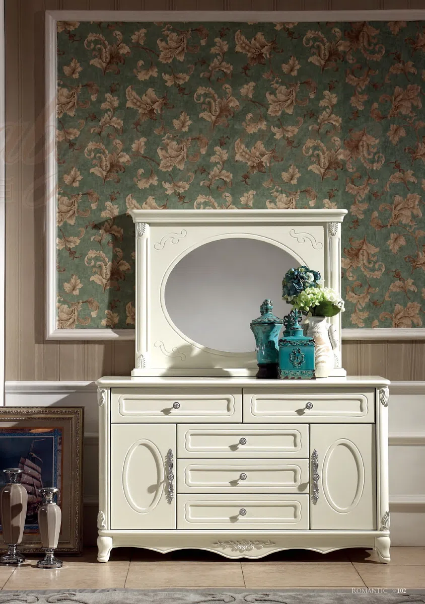 Cabinets, dressers and shelves H832 dressing table and mirror