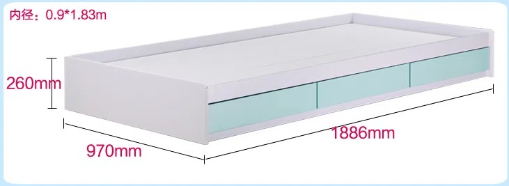 Beds and bedrooms YM-AB22三抽子床3