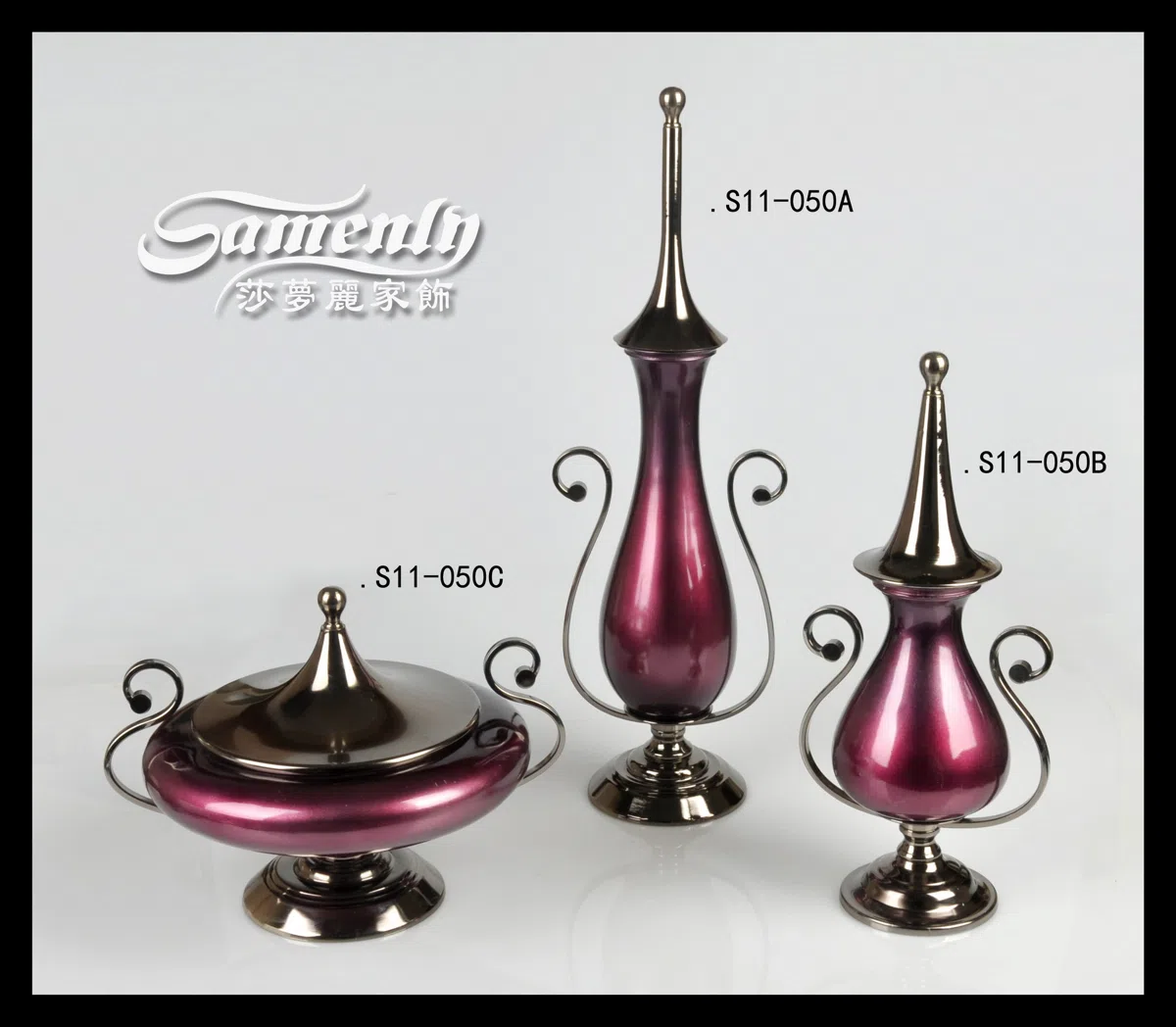Candle holders and candelabras S11-050A-B-C