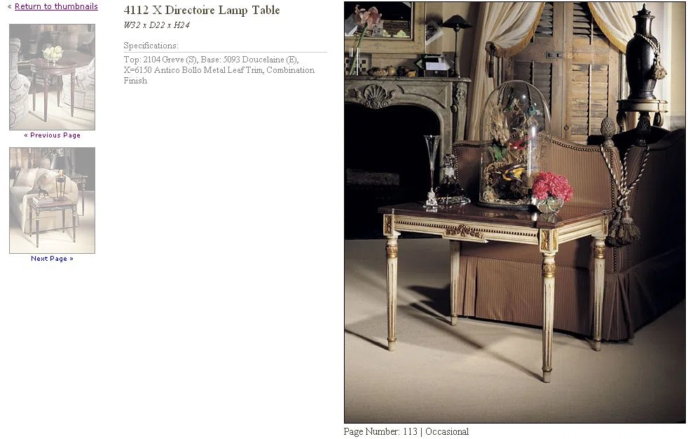 Furniture sets and selections 113-1