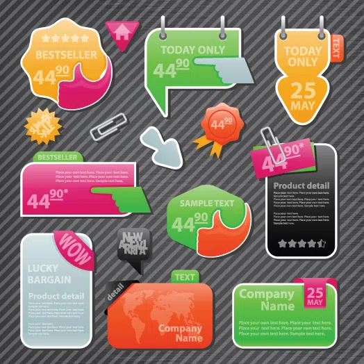 Mixed catalogues and selections Collection of website elements 6 (3)