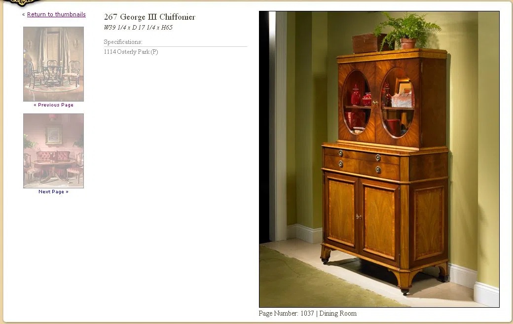 Furniture sets and selections 1037-1