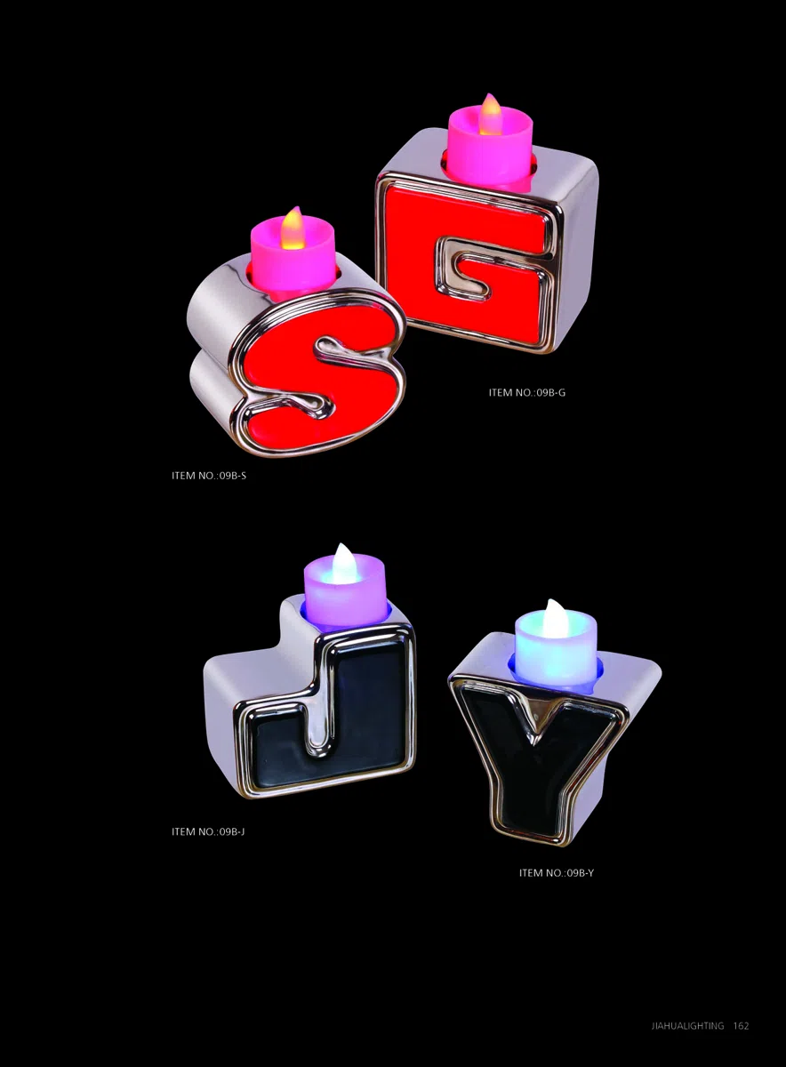 Candle holders and candelabras p162