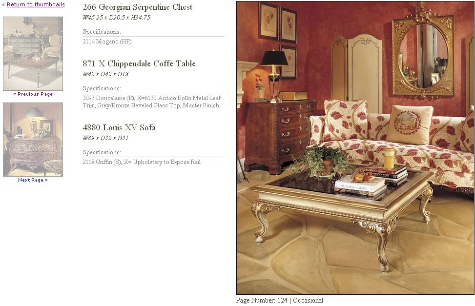 Furniture sets and selections 124-1
