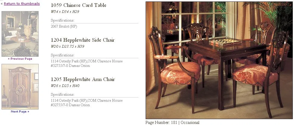 Furniture sets and selections 181-1