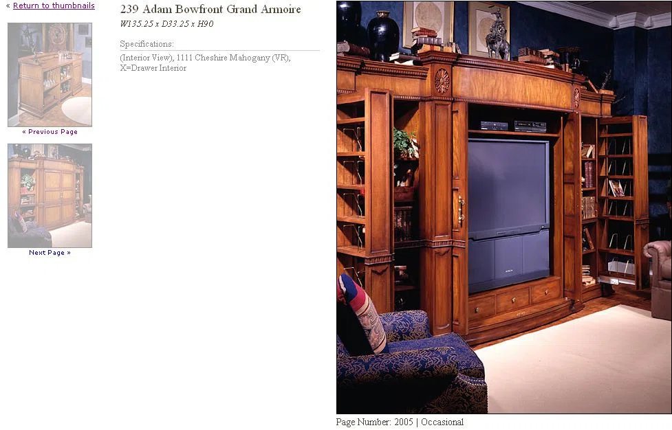 Cabinets, dressers and shelves 2005-1