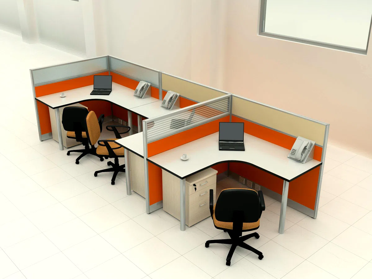 Офисная мебель 45 series workstation F shaped