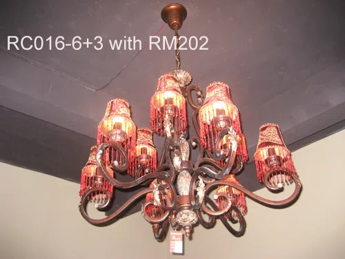 灯饰 RC016-6+3 with shade RM202