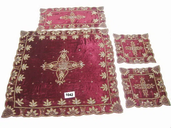 Ковры и настенные гобелены # 1042 Full Velvet Maroon_