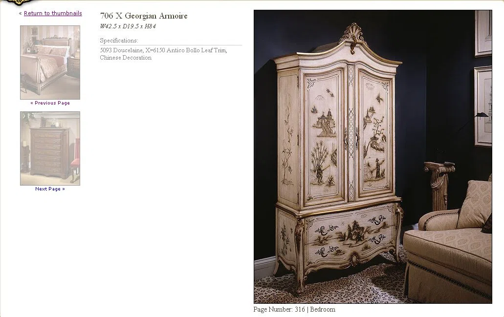 Cabinets, dressers and shelves 316-1