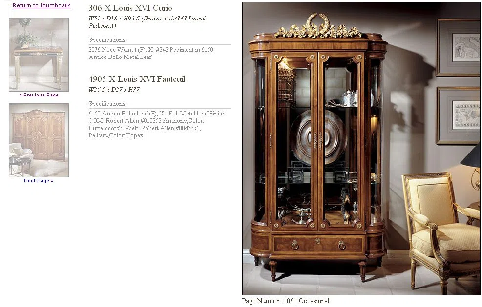 Furniture sets and selections 106-1