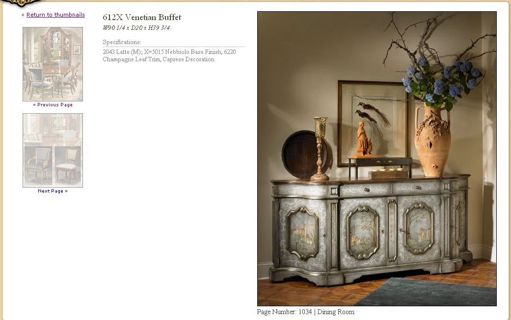Furniture sets and selections 1034-1