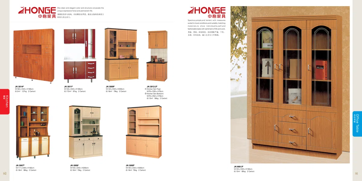 Cabinets, dressers and shelves P140-141
