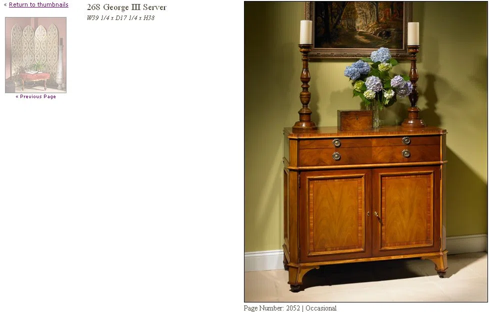 Cabinets, dressers and shelves 2052-1