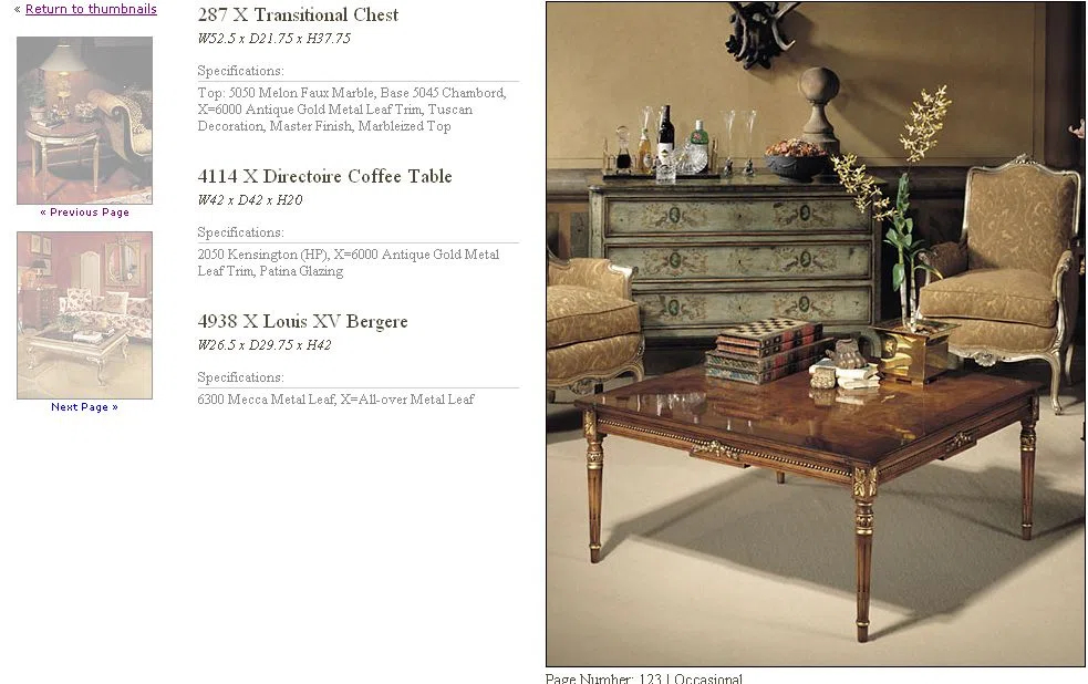 Furniture sets and selections 123-1