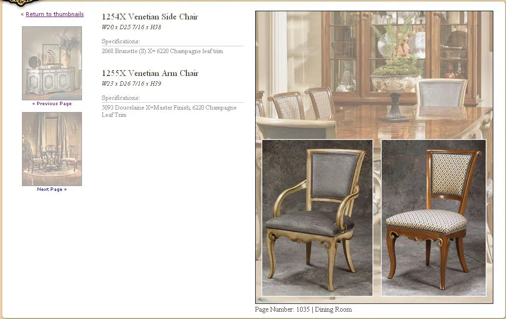 Furniture sets and selections 1035-1