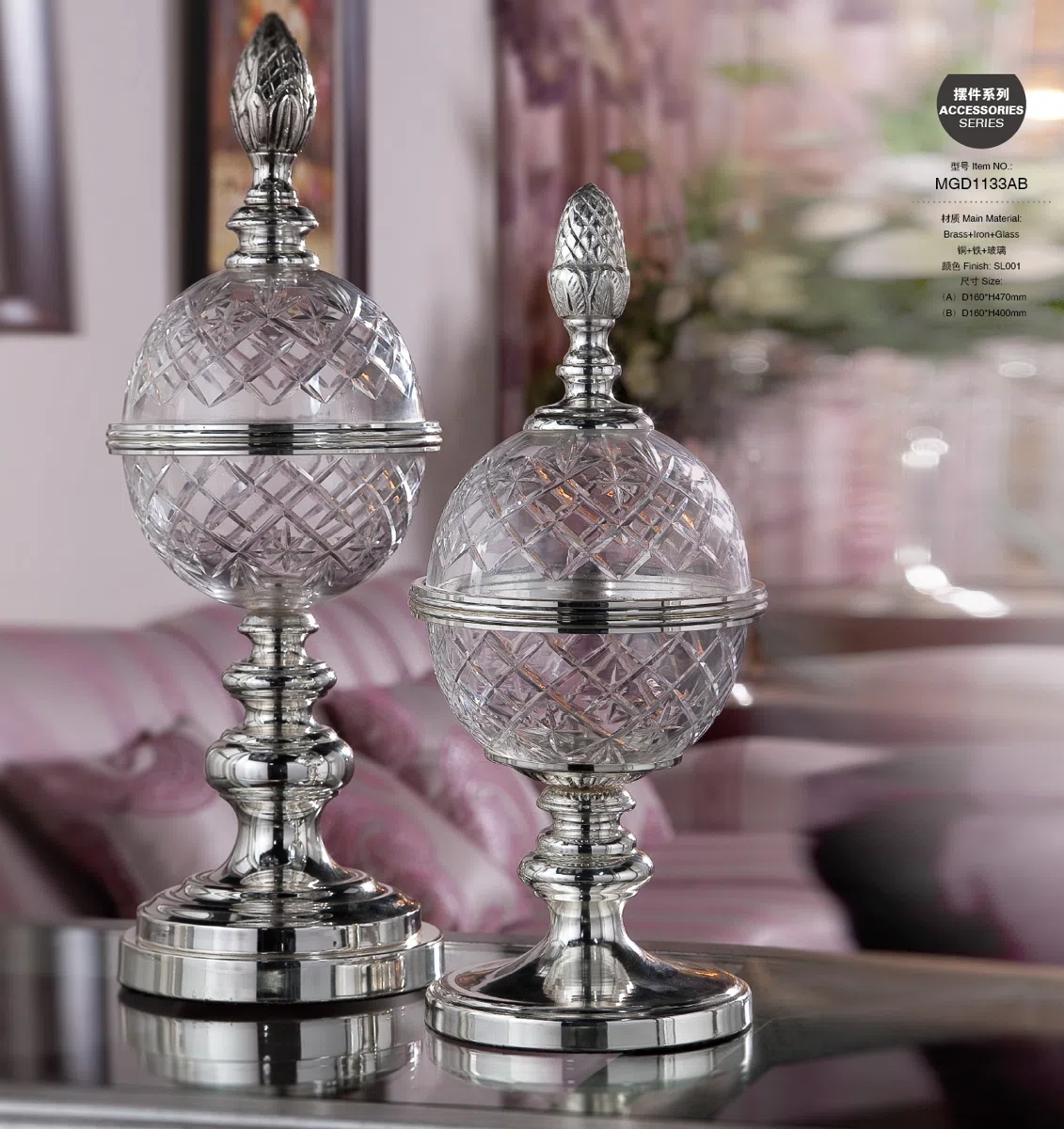 Candle holders and candelabras MGD1133AB