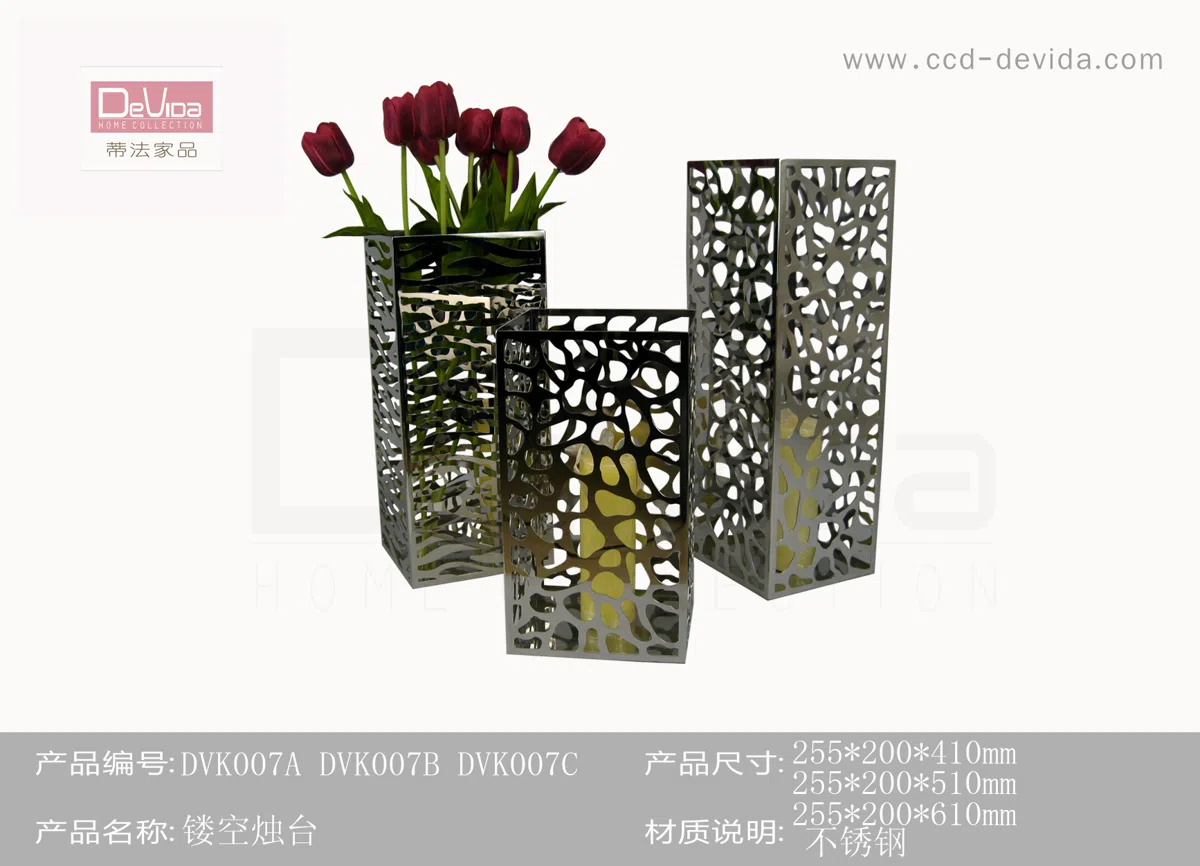 Вазы, кашпо и декоративные сосуды DVK007A DVK007B DVK007C