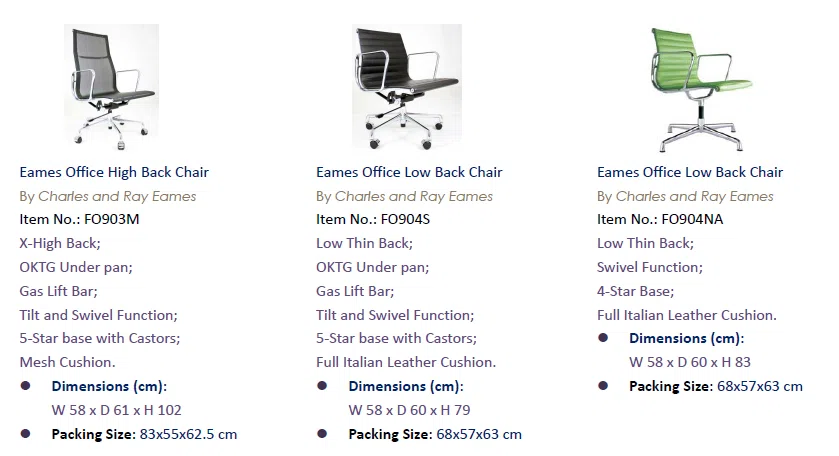 Furniture sets and selections 184