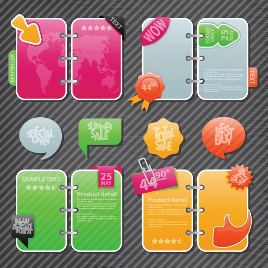 Mixed catalogues and selections Collection of website elements 6 (4)