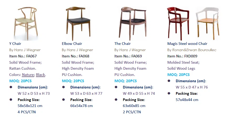 Furniture sets and selections 104