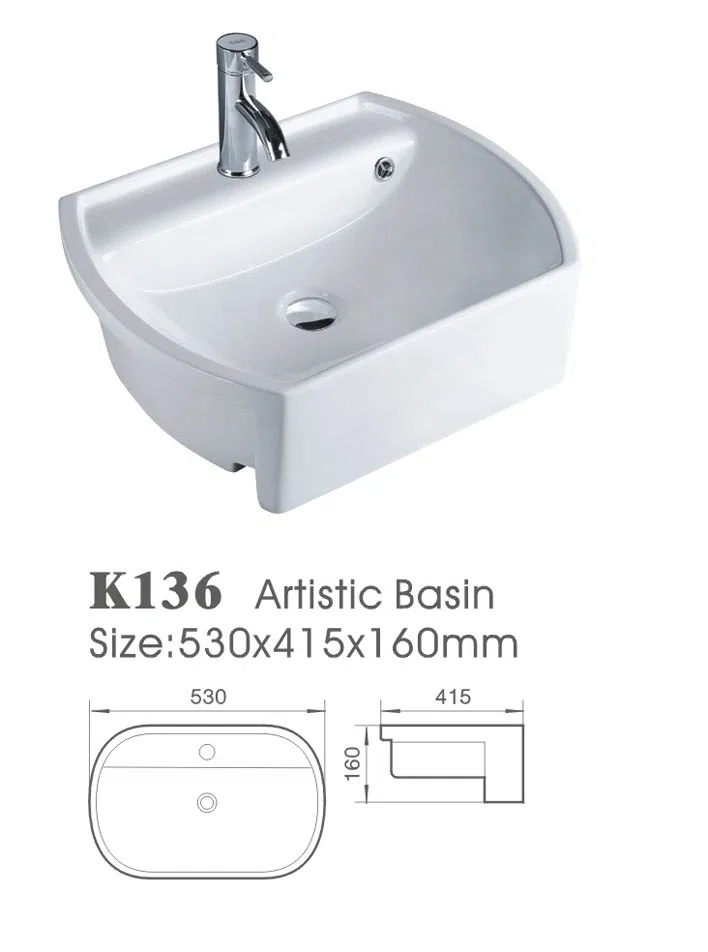 Bathroom furniture, fixtures and accessories K136