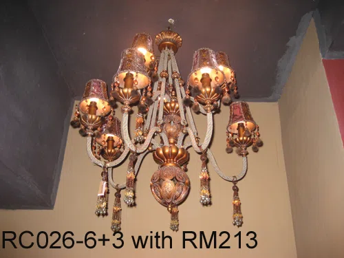 灯饰 RC026-6+3 with shade RM213