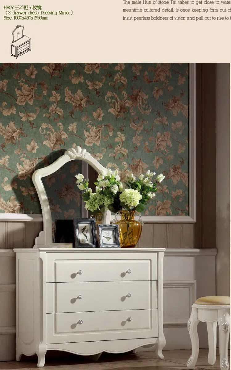 Cabinets, dressers and shelves H807 dressing table and mirror