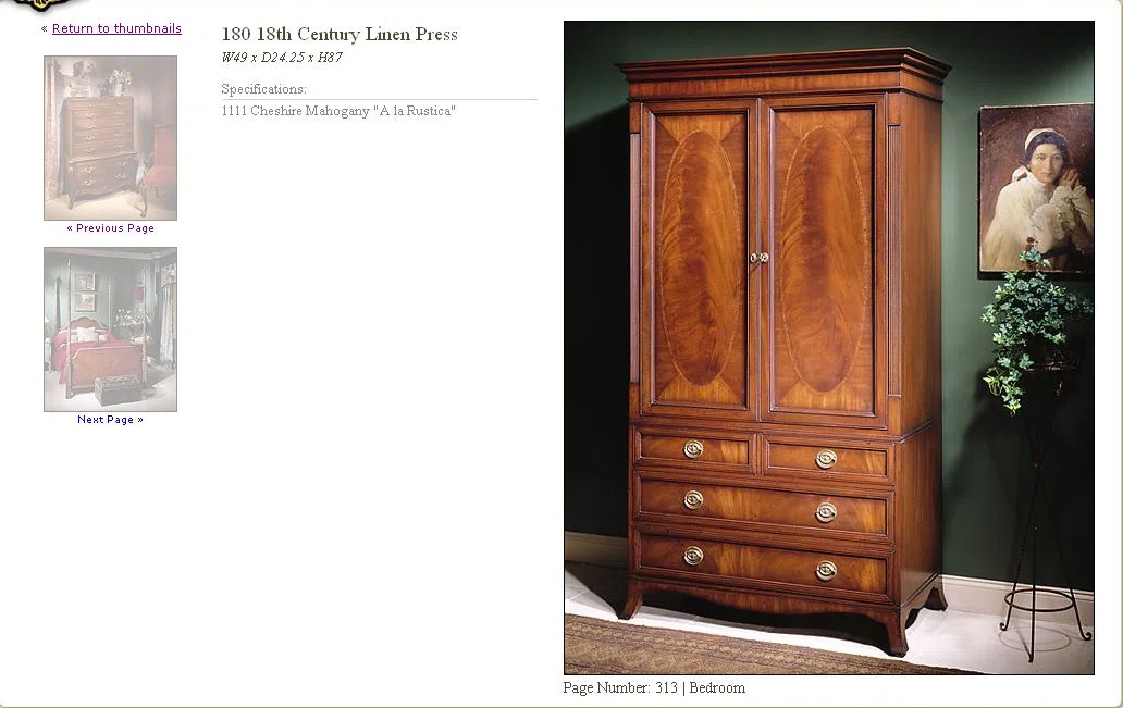Cabinets, dressers and shelves 313-1