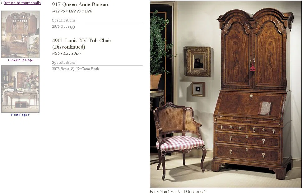 Furniture sets and selections 190-1