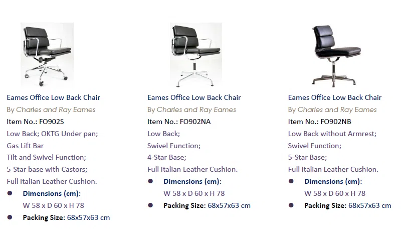 Furniture sets and selections 181
