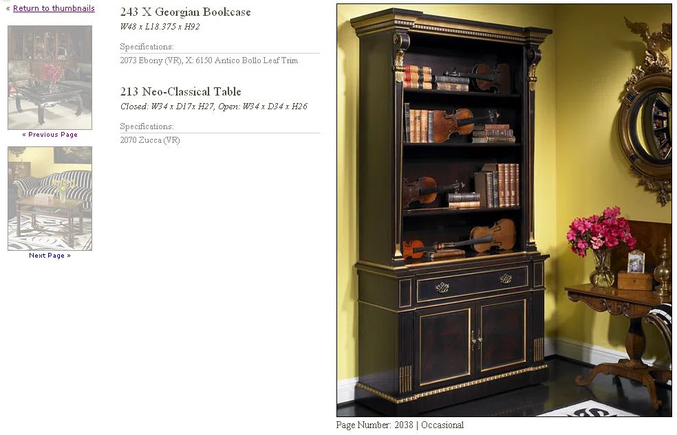 Cabinets, dressers and shelves 2038-1