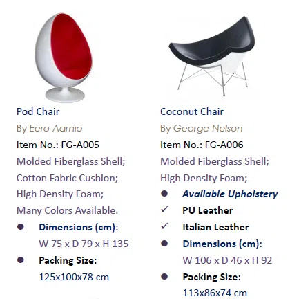 Furniture sets and selections 136
