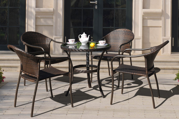 Мебель для террасы · Steel Balcony Wicker Set