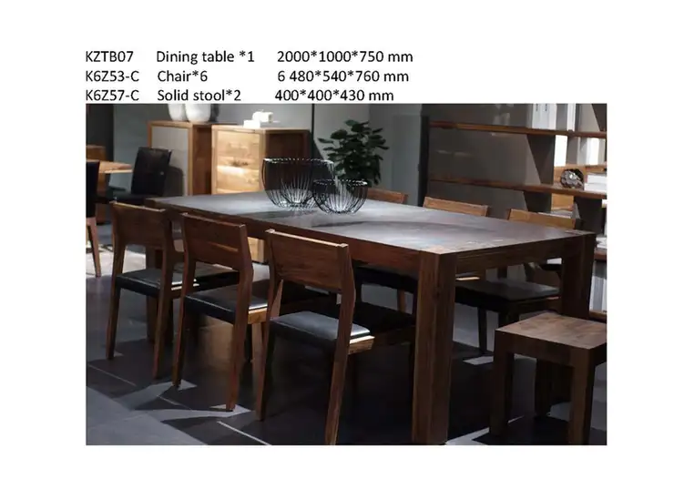 Dining table and furniture grouping · FAC-0165
