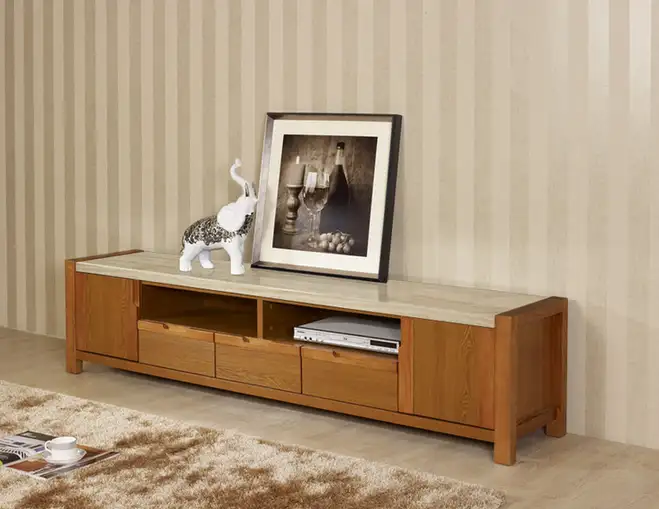 Low cabinet with an open central compartment · FAC-0291