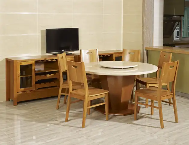 Dining table and furniture grouping · FAC-0292