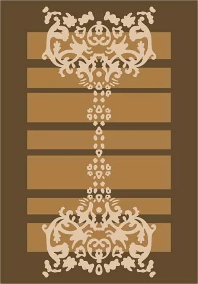 Ковёр: рисунок и цветовая композиция · RUG-0100